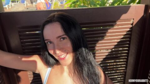 Risky Public Sex In A Beach Changing Cabin.