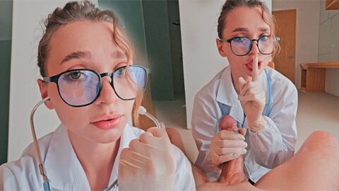 With A Hot Nurse Ended In The Hospital And He Caught The Wire On His Dick